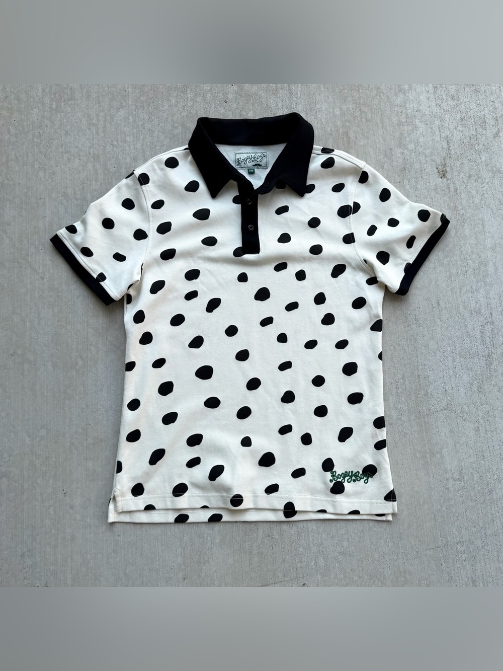 Bogey Boys Golf Polo Cheetah All Over Print Men Size Small